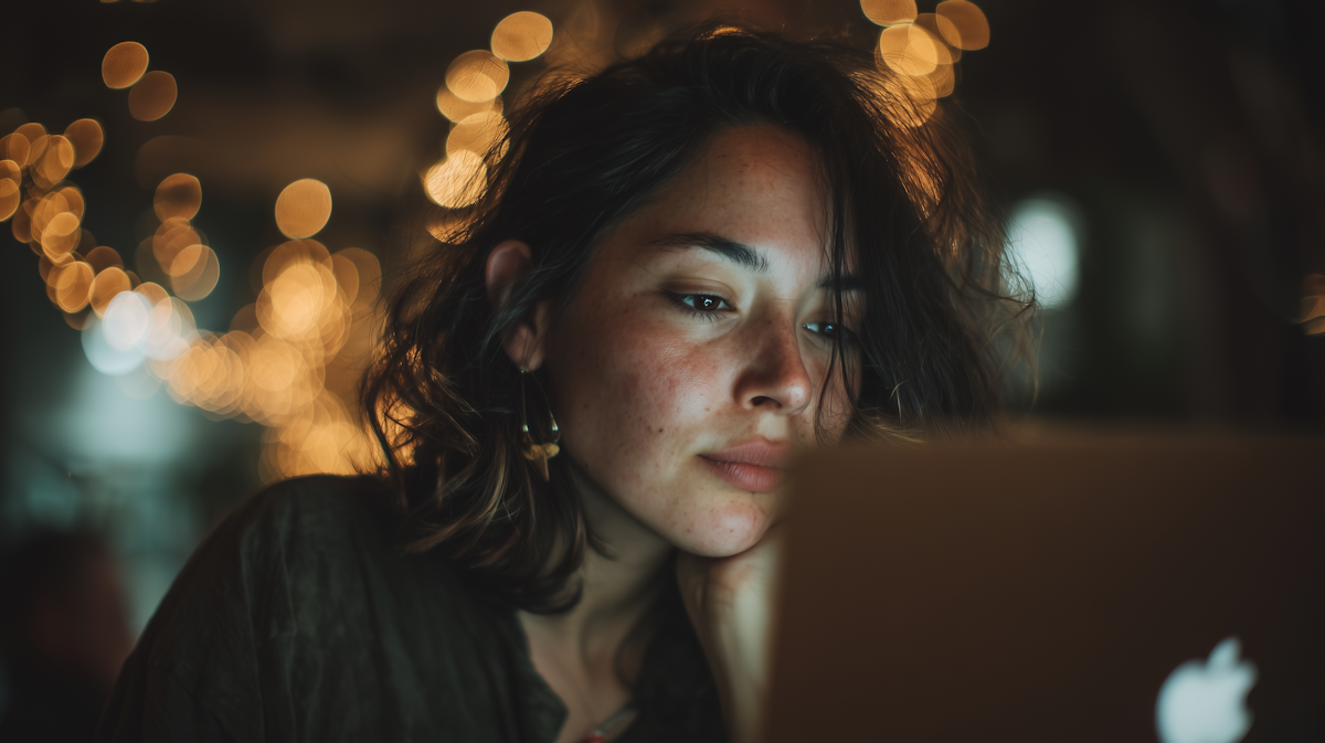 Focused professional at work